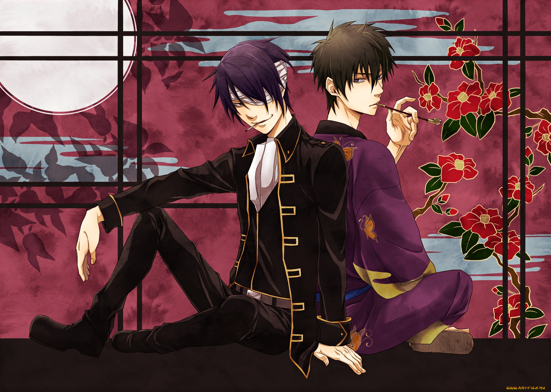 , gintama, takasugi, shinsuke, hijikata, toshiro
